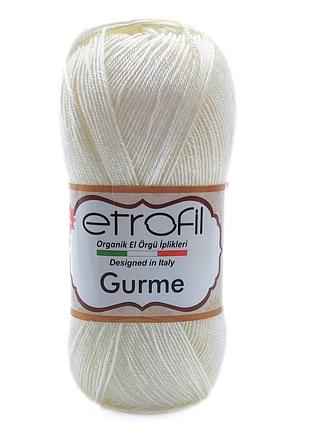 Пряжа gurme/гурмэ,экрю 70172, etrofil