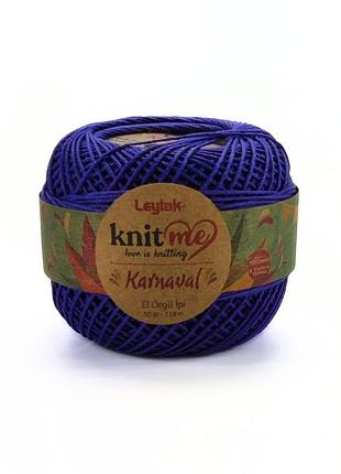 Пряжа karnaval/карнавал, фиолетовый 01823, knit me