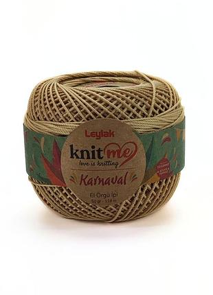 Пряжа karnaval/карнавал, бежевый 01778, knit me