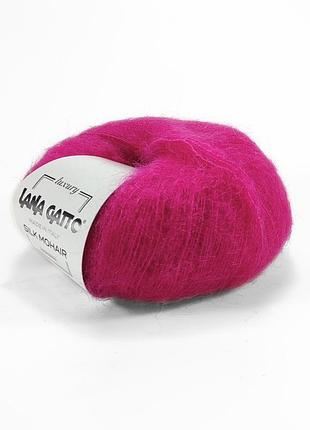 Пряжа silk mohair/сілк мохер, рожевий 30483, lana gatto