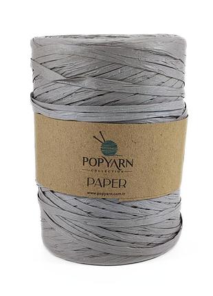 Пряжа paper/папер, серый в-514, popyarn