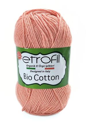 Пряжа bio cotton/био котон, персиковый 10402, etrofil