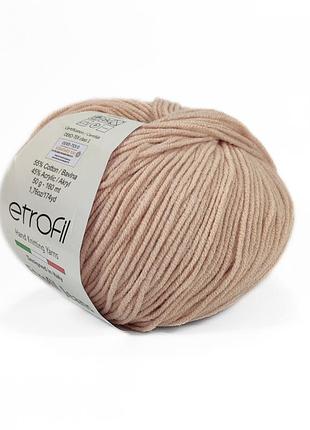 Пряжа etrofil jeans/этрофил джинс,пудровый 005, etrofil