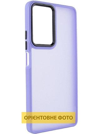 Чехол tpu+pc lyon frosted для infinix smart 10 purple
