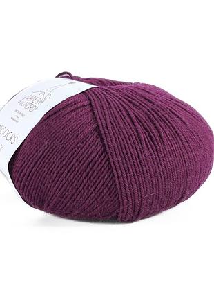 Пряжа unisock 6 ply/юнисок 6 ply, бордовый 11, laines du nord