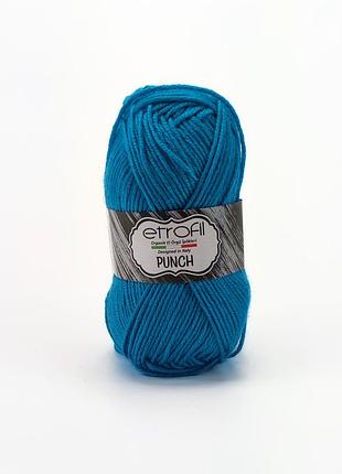 Пряжа punch/пунч,бирюзовый 75144, etrofil
