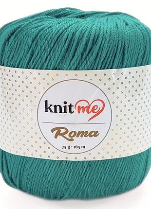 Пряжа roma/рома, бирюзовый km465, knit me