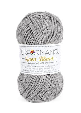 Пряжа linen blend/лайнен бленд, серый 2004, performance