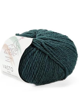 Пряжа vasto/васто, темно-зеленый 11, laines du nord