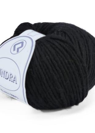 Пряжа tundra/тундра, черный 1312, campolmi