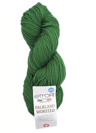 Пряжа falkland worsted/фолклэнд ворстэд,зелёный shamrock 74095, etrofil