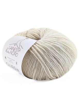 Пряжа ciliegia/силезия, молочный 1, laines du nord