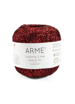 Пряжа arme/арме, красный 1040, laines du nord