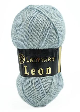 Пряжа leon/леон, ніжно-блакитний ln014, lady yarn