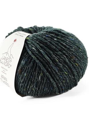 Пряжа aran tweed/аран твид, малахит 3, laines du nord