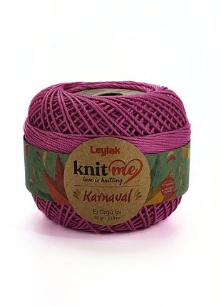 Пряжа karnaval/карнавал, лиловый 01776, knit me