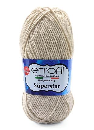 Пряжа superstar/суперстар,ракушка 77011, etrofil