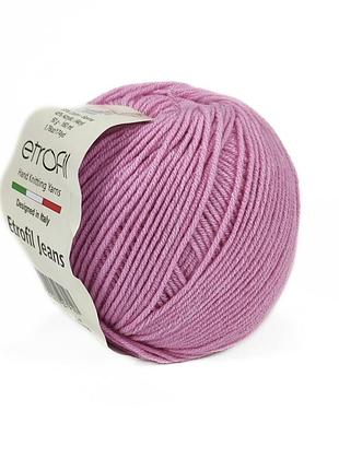Пряжа etrofil jeans/этрофил джинс,розовый 009, etrofil