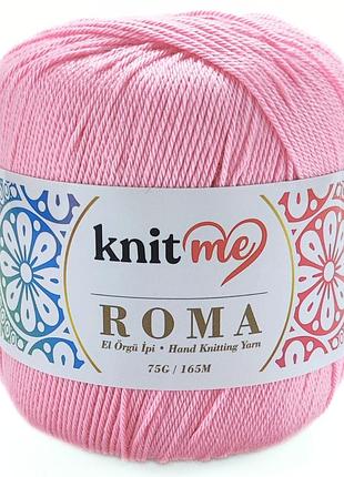 Пряжа roma/рома, розовый kr1767, knit me