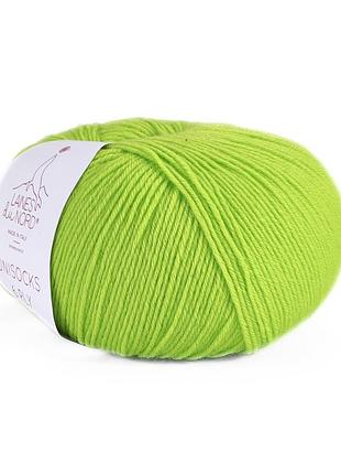 Пряжа unisock 6 ply/юнисок 6 ply,салатовый 2, laines du nord