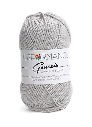 Пряжа genesis/генезіс, світло-сірий 2007, performance