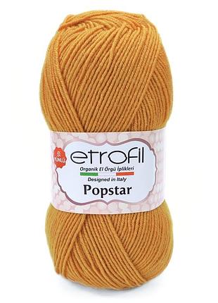 Пряжа popstar/попстар, охра 72061, etrofil