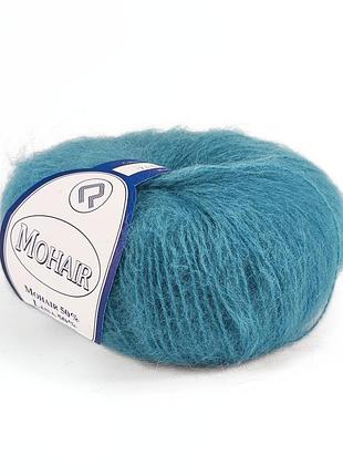 Пряжа mohair/мохер, бирюзово-голубой 2461, campolmi