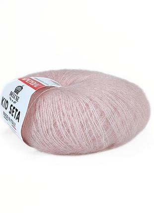 Пряжа kid seta/кид сета, пудровый 391, mondial