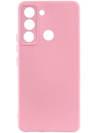 Чехол silicone cover lakshmi full camera (aaa) для tecno spark 8c розовый / light pink