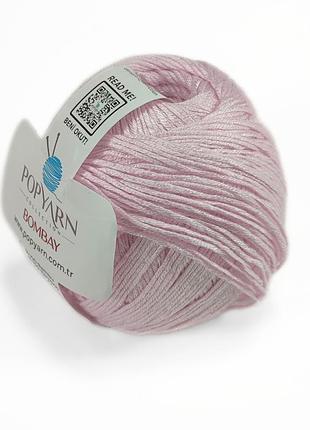 Пряжа bombay/бомбей, нежно-розовый в-057, popyarn