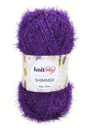 Пряжа shimmer/шиммер, фіолетовий 285, knit me