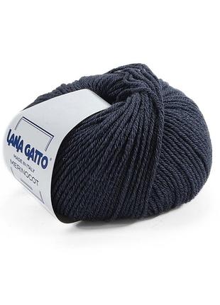 Пряжа merinocot/меринокот, антрацит 14351, lana gatto