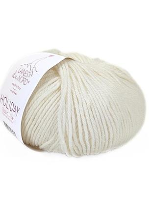 Пряжа holiday/холидей, молочный 2, laines du nord
