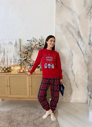 Пижама женская зимняя пижама для женщин теплая