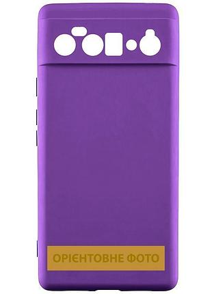 Чехол tpu getman liquid silk full camera для tecno spark go 1 фиолетовый / purple