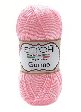 Пряжа gurme/гурмэ,розовый 73098, etrofil