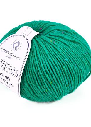 Пряжа tweed/твид, ярко-зеленый 424, campolmi