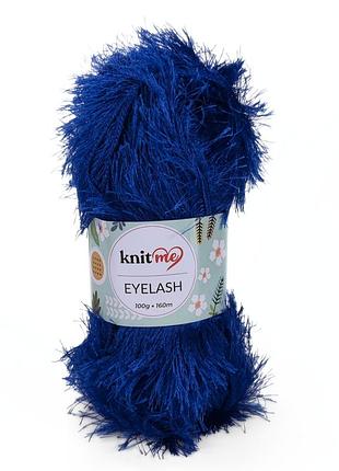 Пряжа eyelash/айлеш, электрик 29, knit me