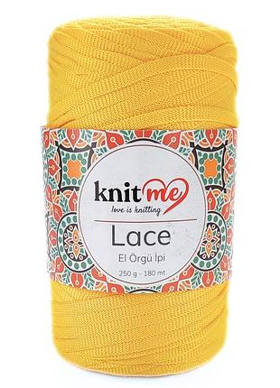Пряжа lace/лейс, желтый 607, knit me
