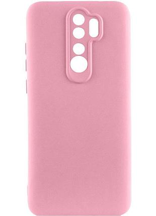 Чохол tpu getman liquid silk full camera для xiaomi redmi note 8 pro рожевий / pink