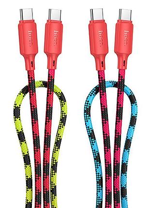 Дата кабель hoco x116 meridian type-c to type-c 60w (1m) gradient red mix