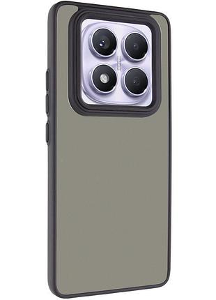 Чехол tpu+pc lyon frosted для xiaomi redmi note 14 pro 4g black