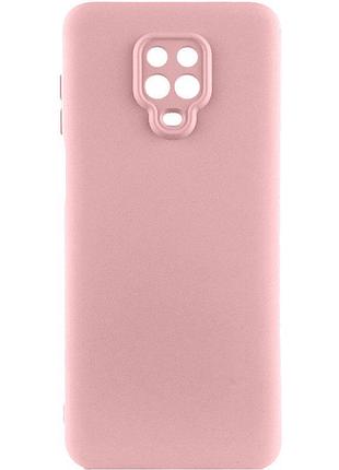 Чехол tpu getman liquid silk full camera для xiaomi redmi note 9s / note 9 pro / note 9 pro max розовый / pink