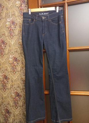 Джинсы женские m&amp; s cинего цвета средней плотности размер s -m