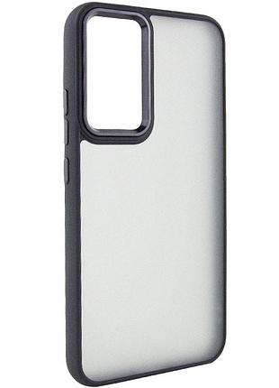 Чехол tpu+pc lyon frosted для xiaomi redmi note 11 (global) / note 11s black