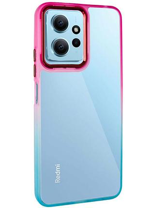 Чохол tpu+pc fresh sip series для xiaomi redmi note 12 4g бірюзовий / рожевий