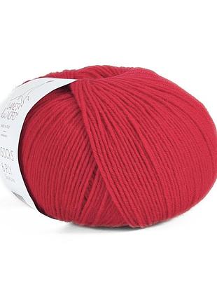 Пряжа unisock 6 ply/юнисок 6 ply, красный 10, laines du nord