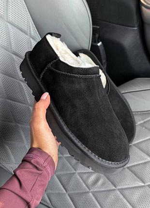 Женские угги ugg micro boots black
