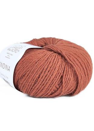 Пряжа andina/андина, терракотовый 3004, laines du nord