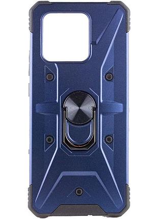 Ударопрочный чехол pathfinder ring для xiaomi redmi 10c / poco c40 синий / navy